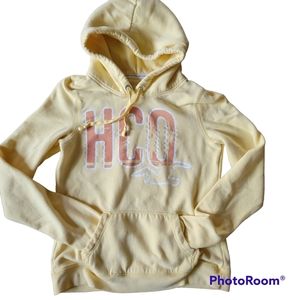 Hollister Hoodie Sz Large, Yellow Pull over